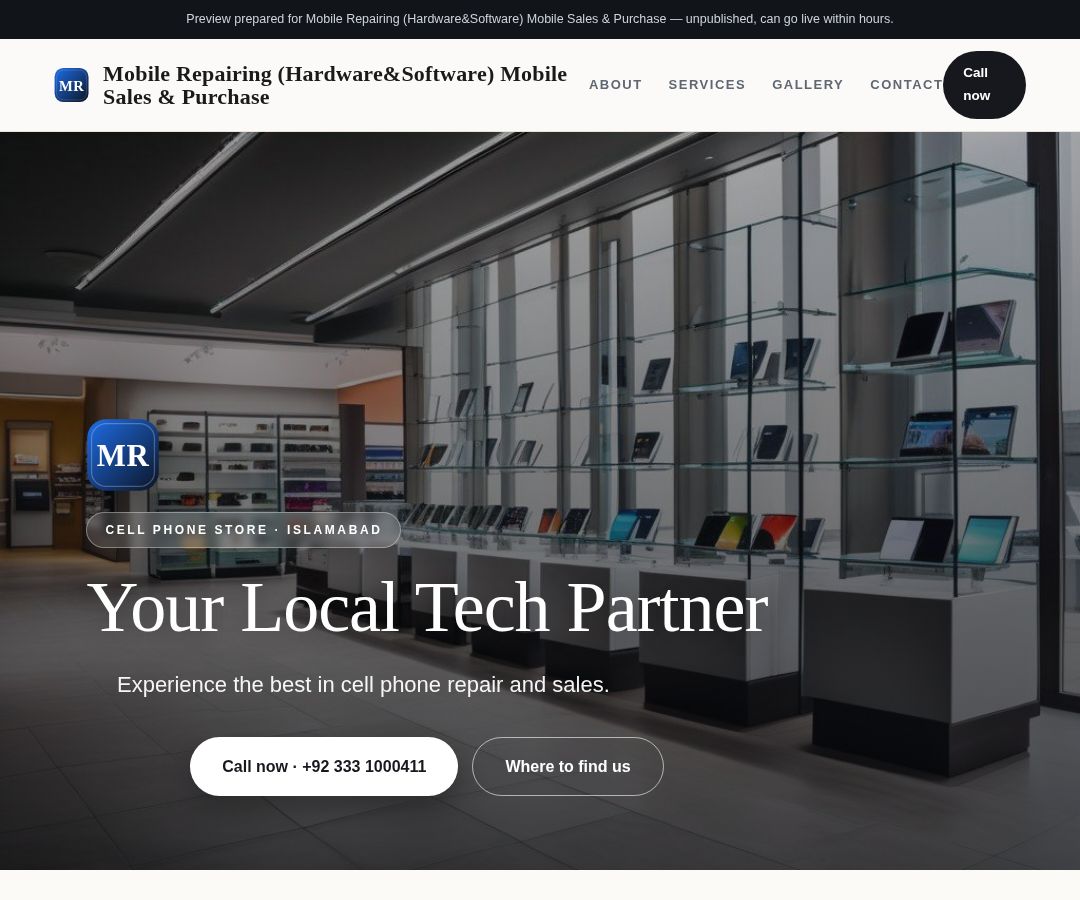 Mobile Repairing (Hardware&Software) Mobile Sales & Purchase
