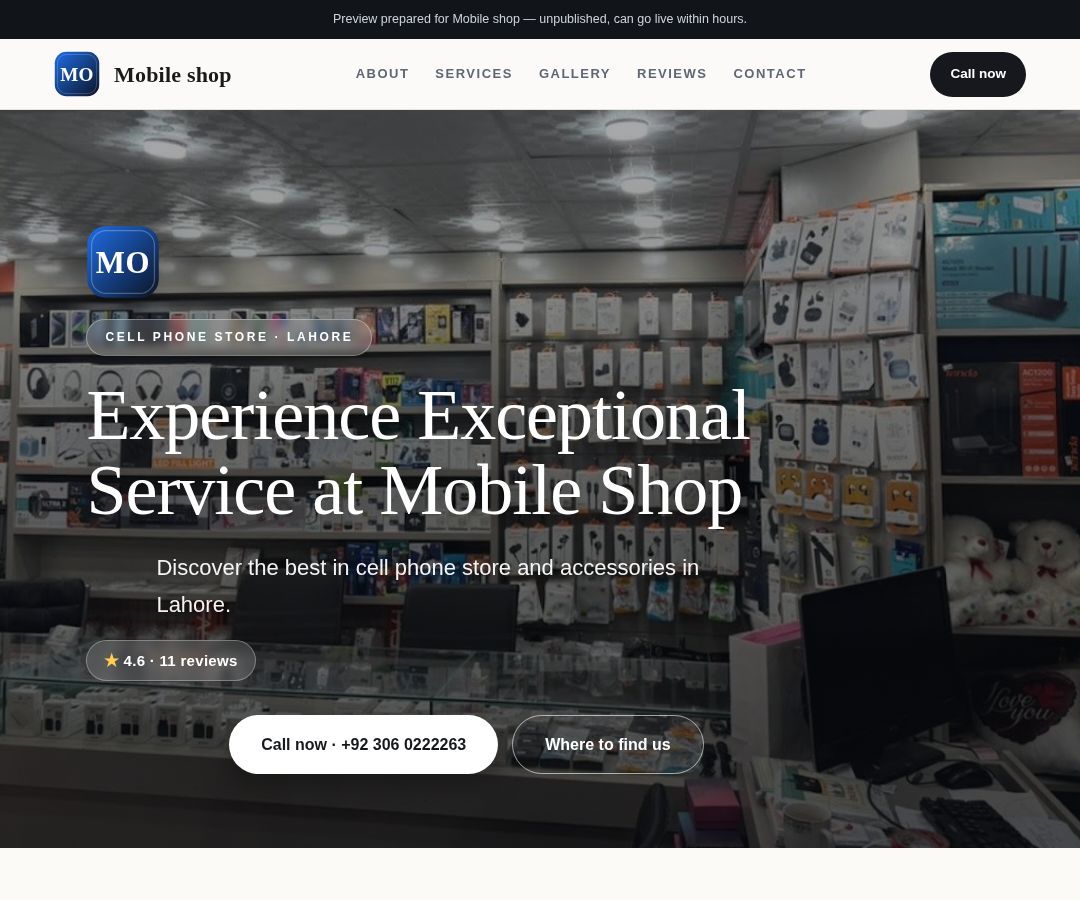 Mobile shop