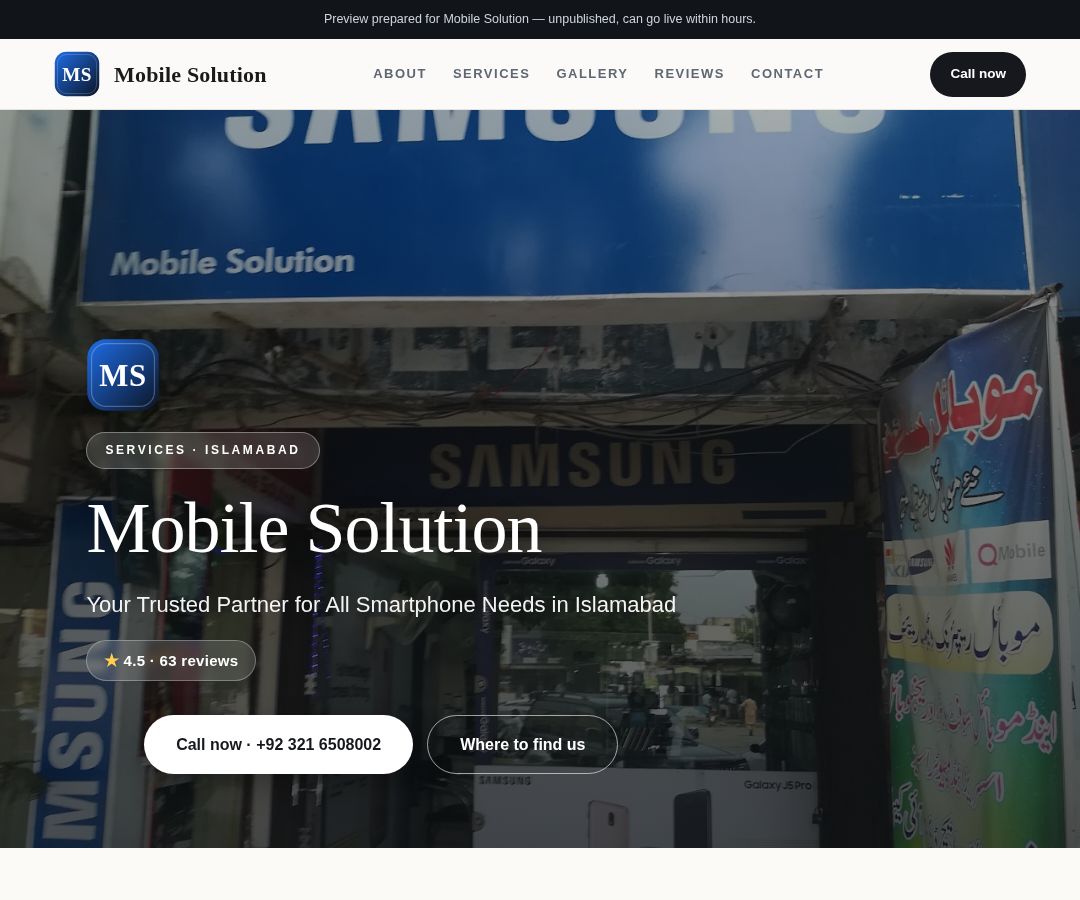 Mobile Solution