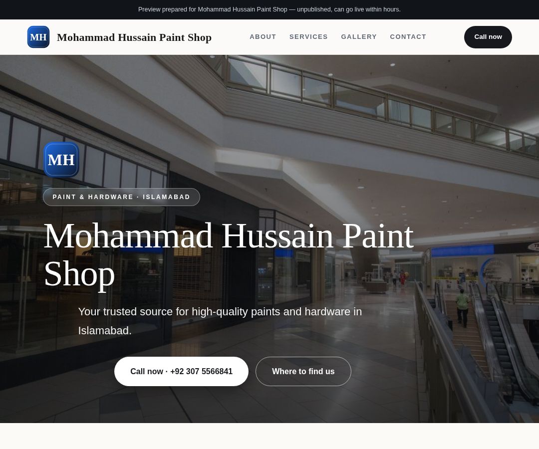 Mohammad Hussain Paint Shop