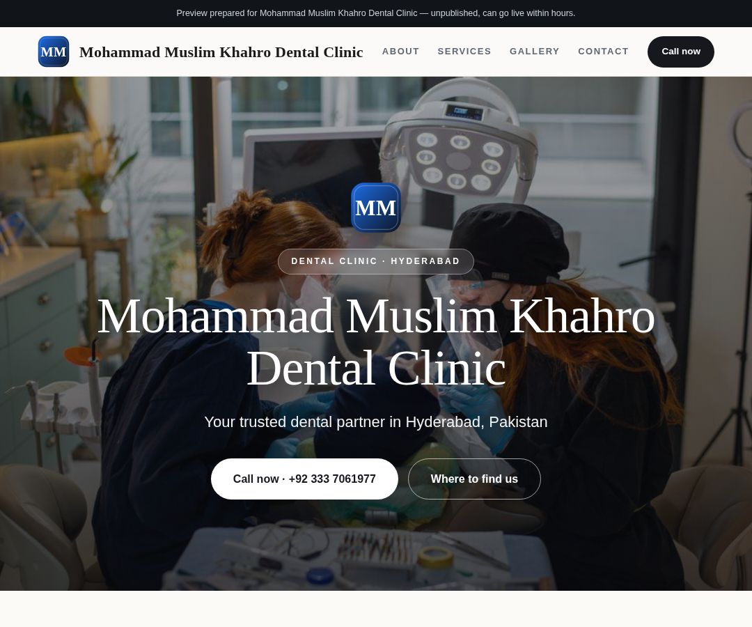 Mohammad Muslim Khahro Dental Clinic