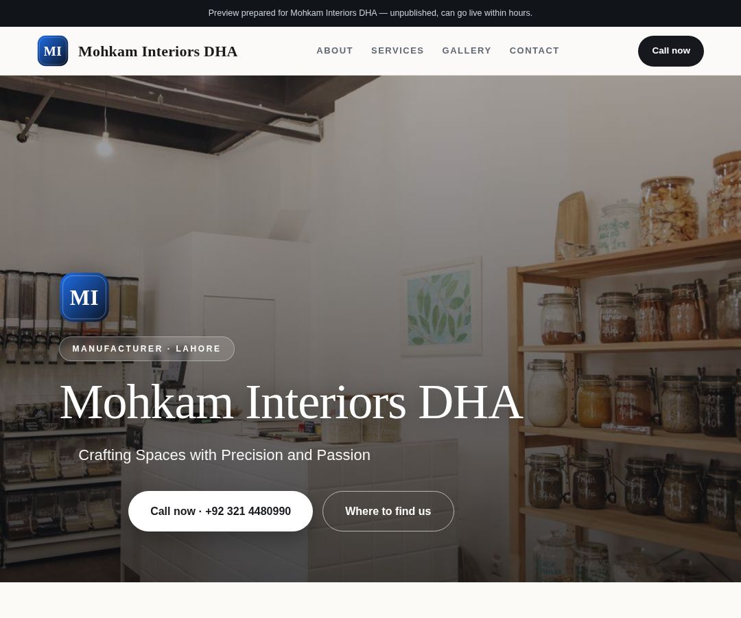 Mohkam Interiors DHA