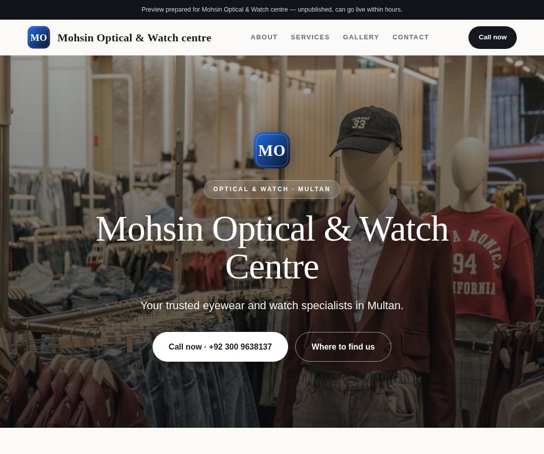 Mohsin Optical & Watch centre