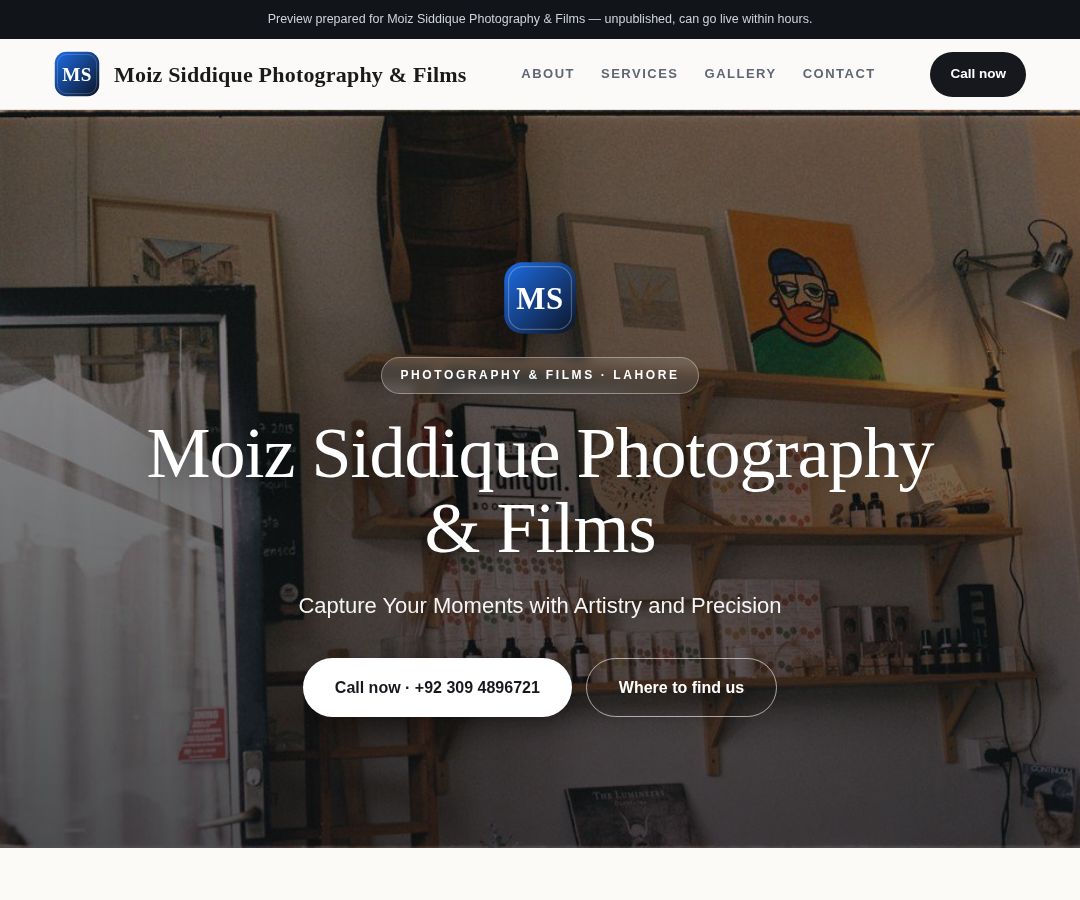 Moiz Siddique Photography & Films