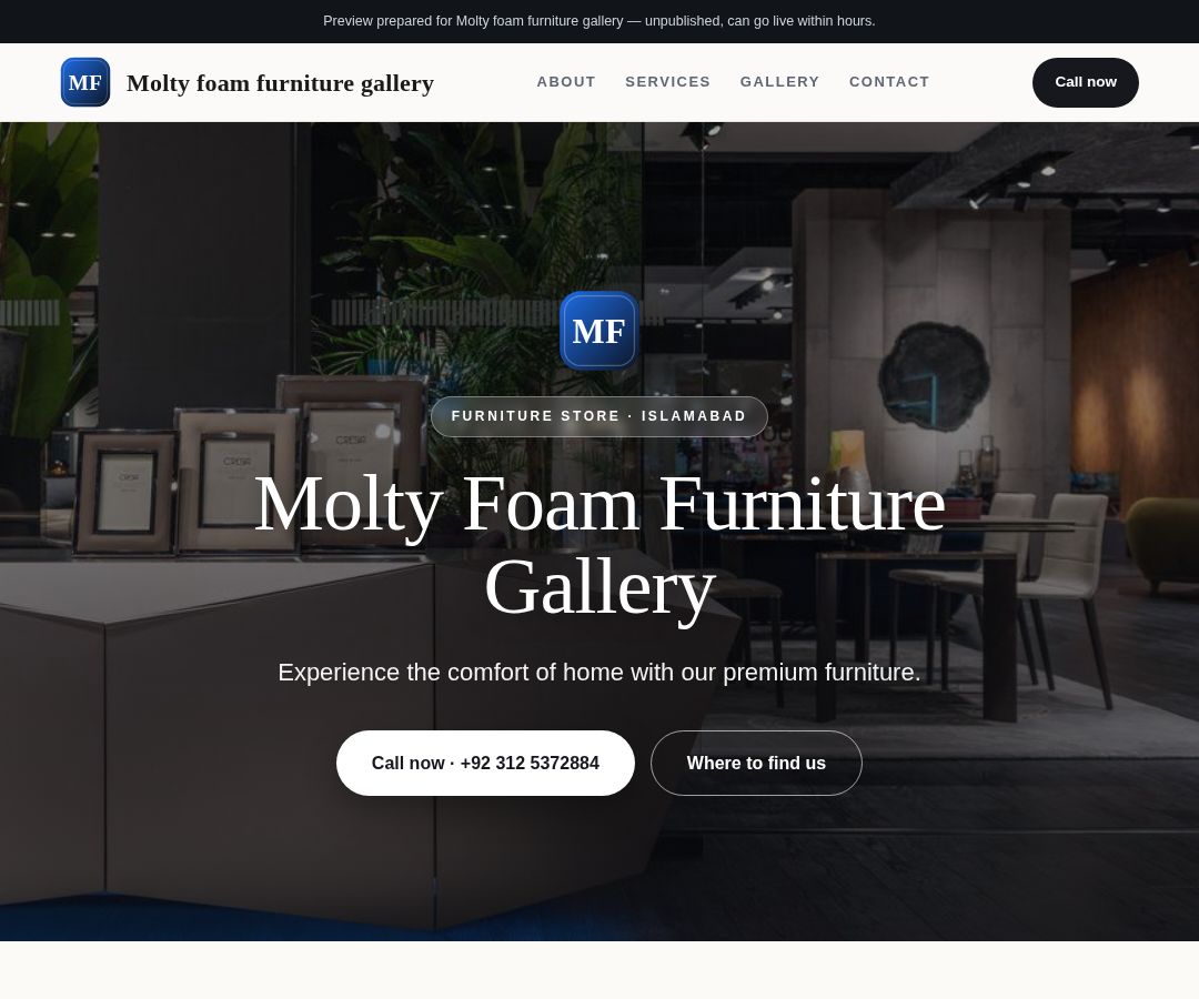 Molty foam furniture gallery
