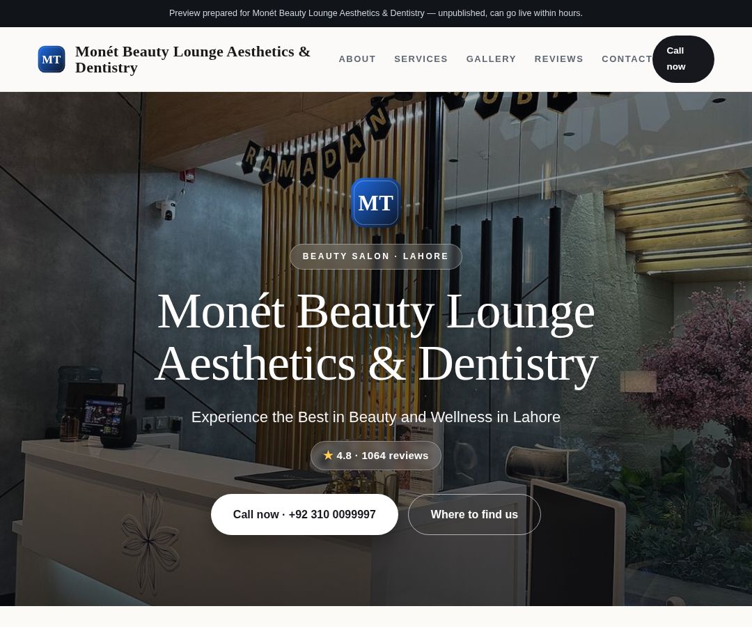 Monét Beauty Lounge Aesthetics & Dentistry