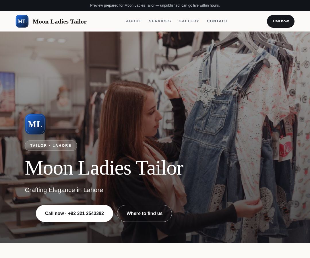 Moon Ladies Tailor