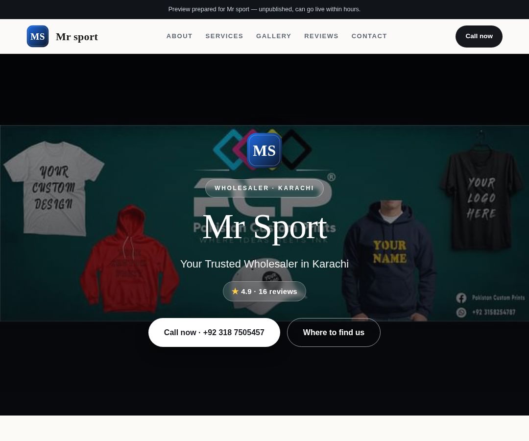 Mr sport