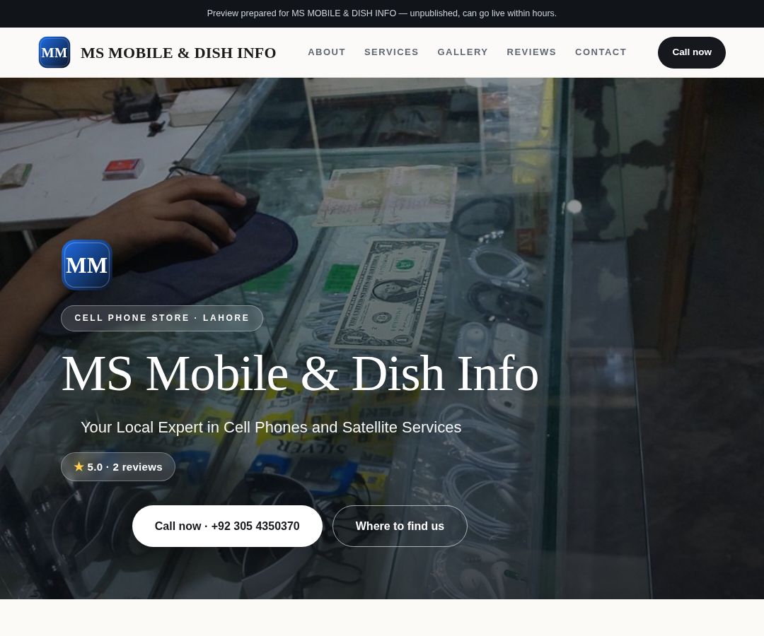 MS MOBILE & DISH INFO