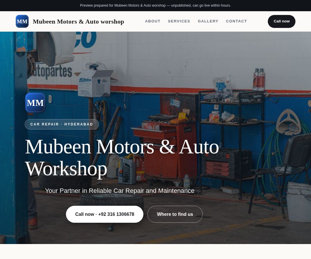 Mubeen Motors & Auto worshop