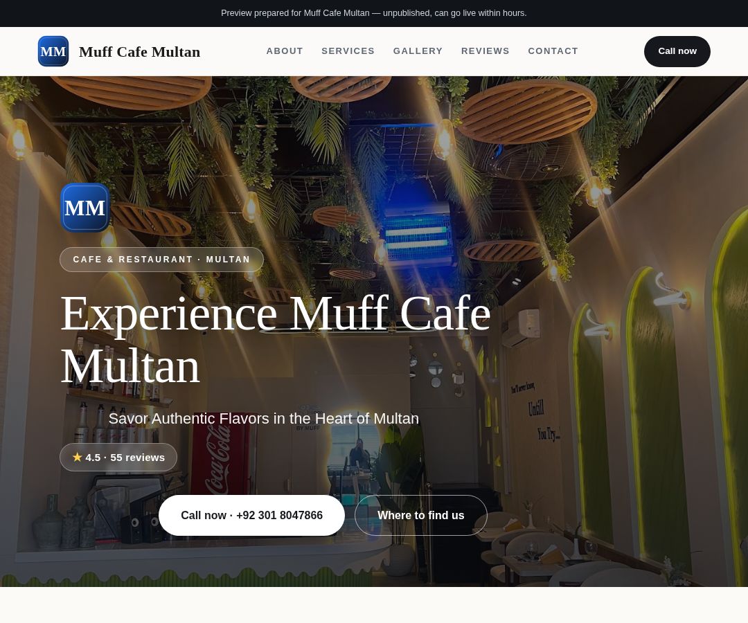 Muff Cafe Multan