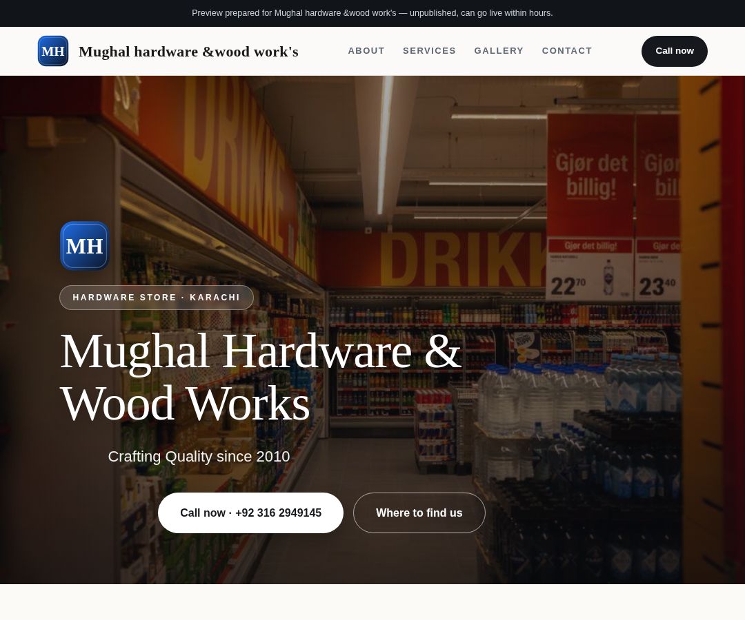 Mughal hardware &wood work's