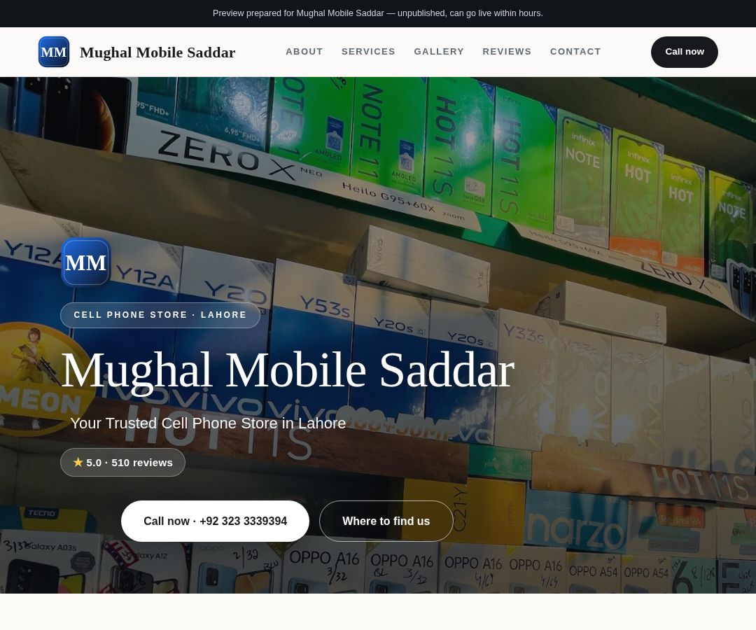 Mughal Mobile Saddar