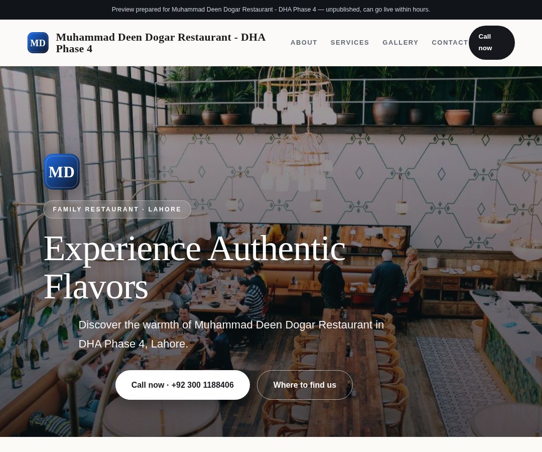 Muhammad Deen Dogar Restaurant - DHA Phase 4