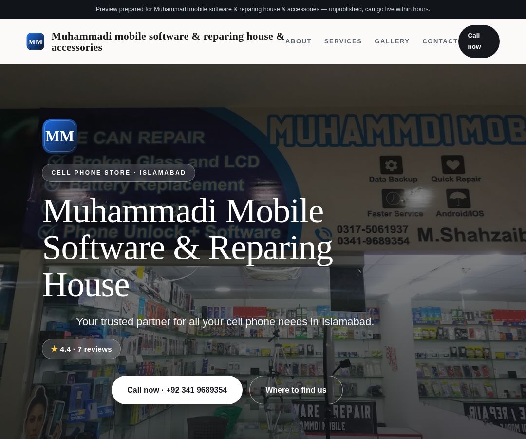 Muhammadi mobile software & reparing house & accessories