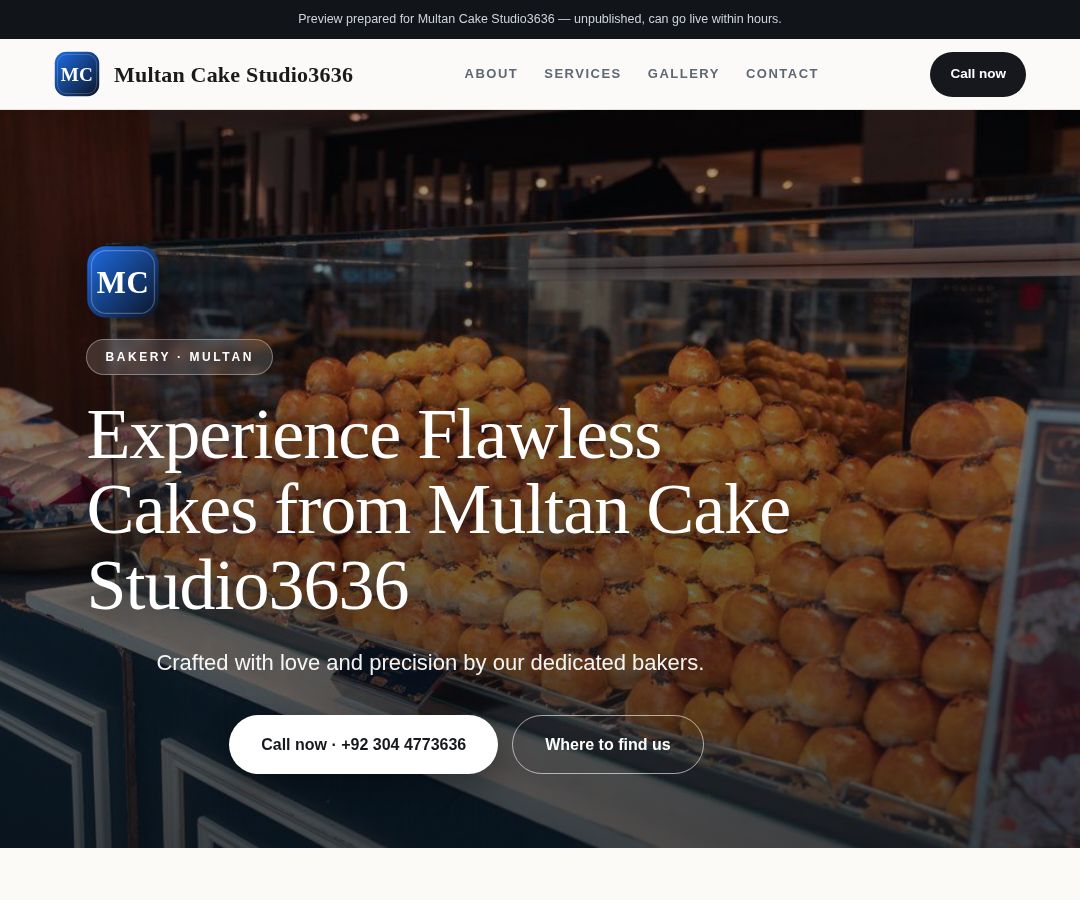 Multan Cake Studio3636