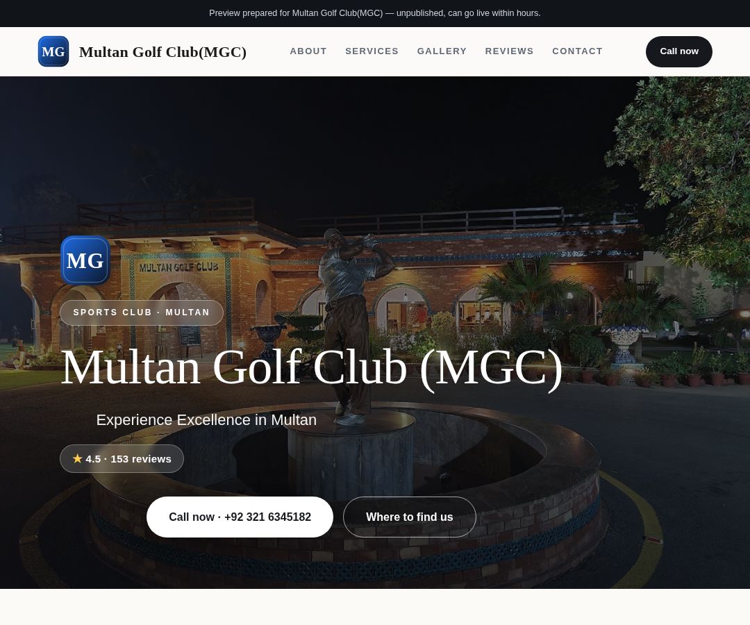Multan Golf Club(MGC)
