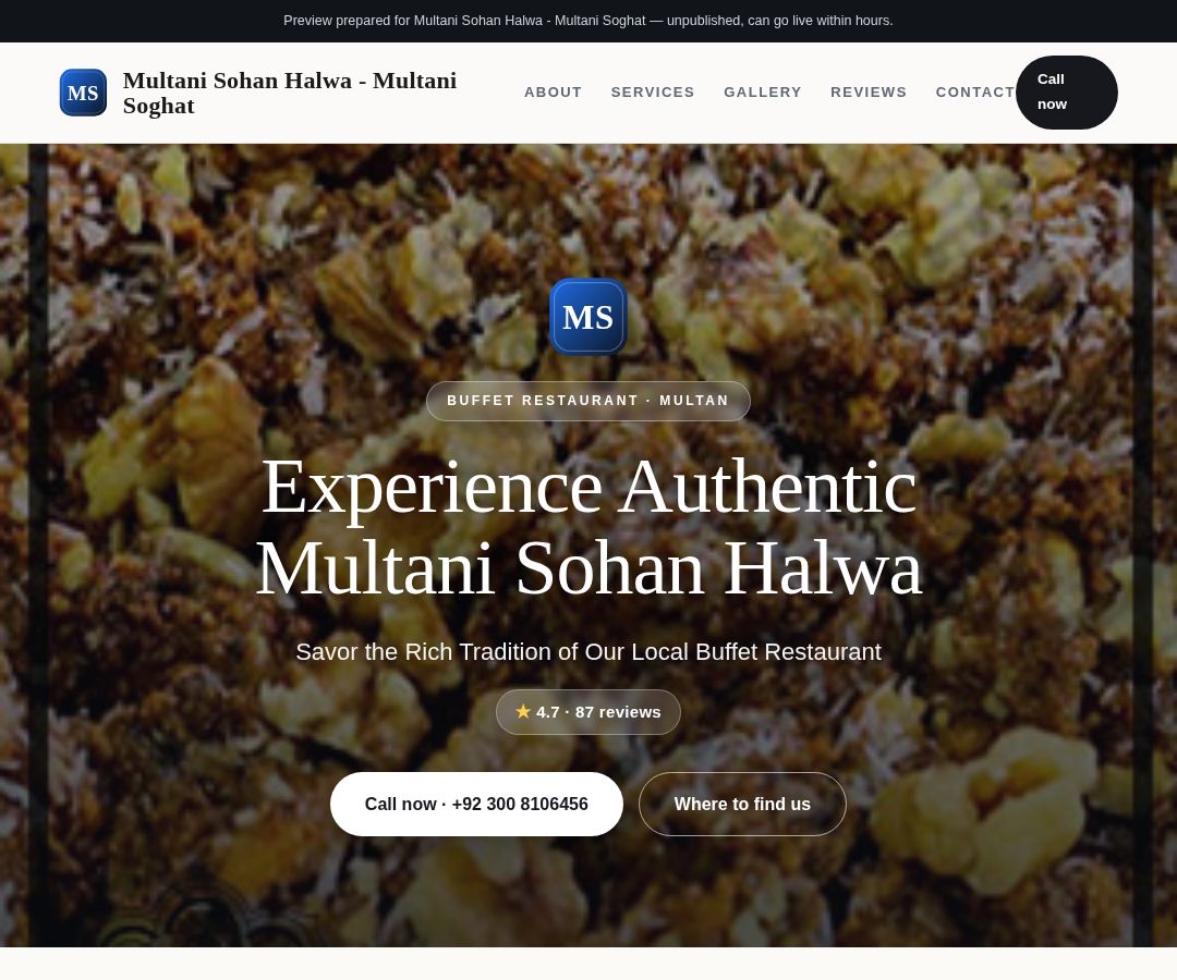 Multani Sohan Halwa - Multani Soghat