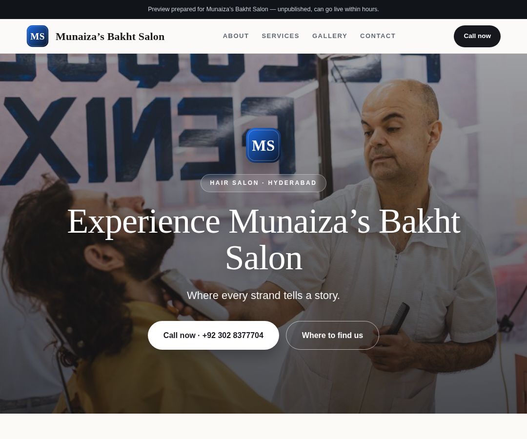 Munaiza’s Bakht Salon