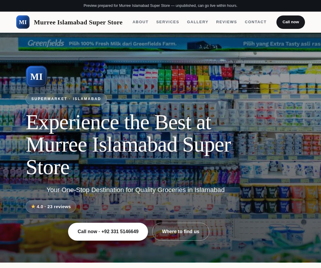 Murree Islamabad Super Store