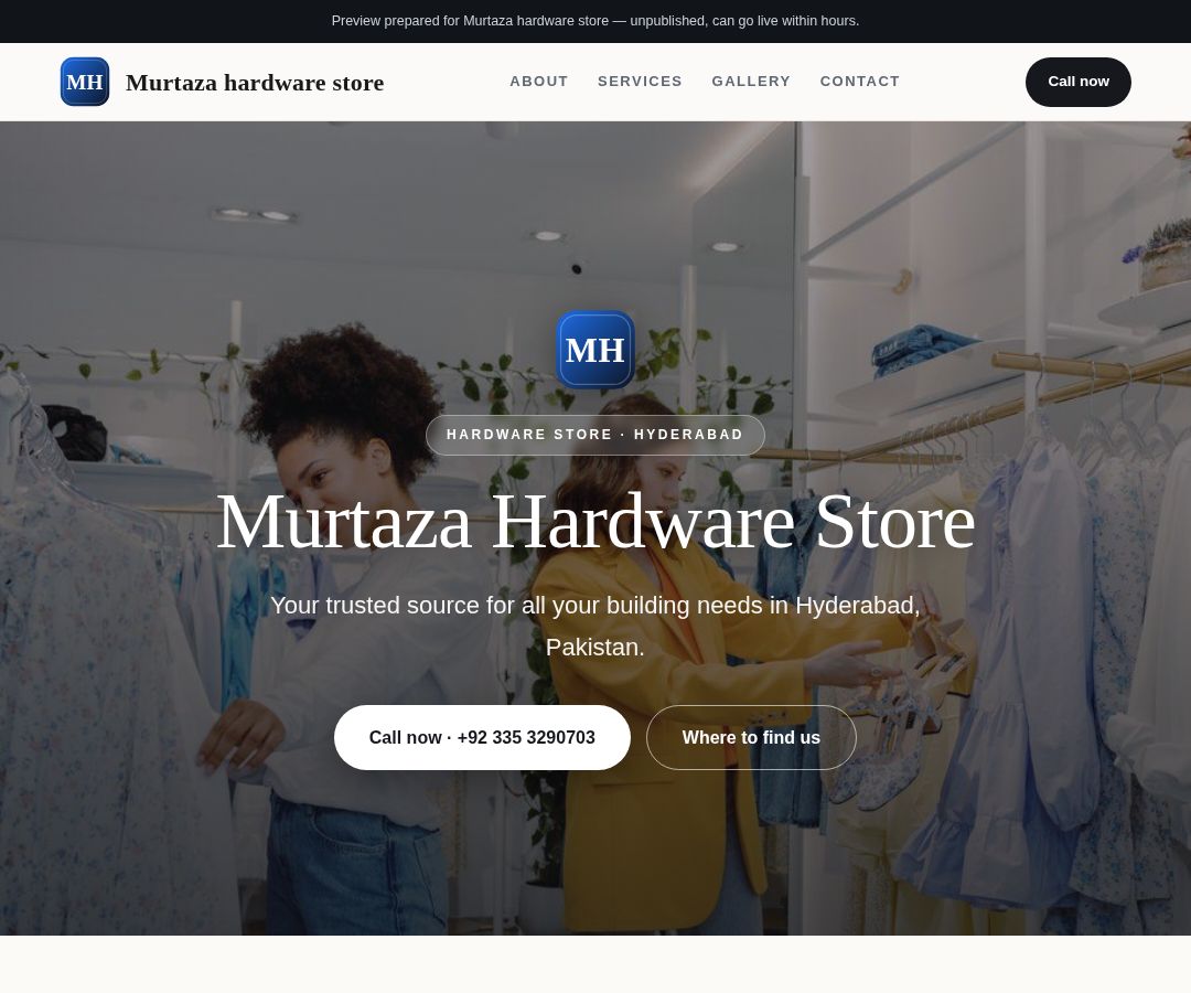 Murtaza hardware store