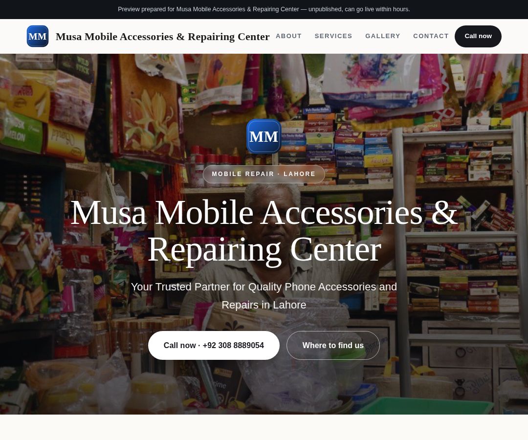 Musa Mobile Accessories & Repairing Center