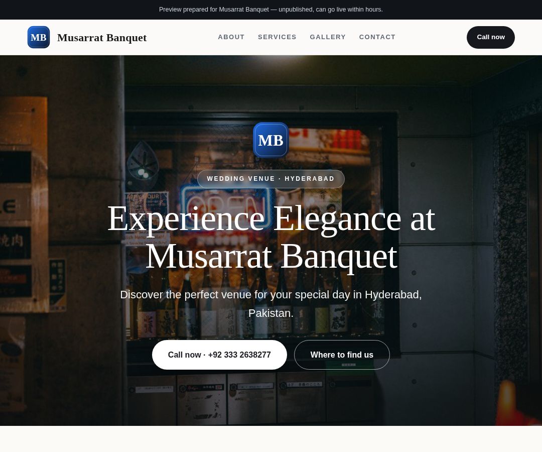 Musarrat Banquet