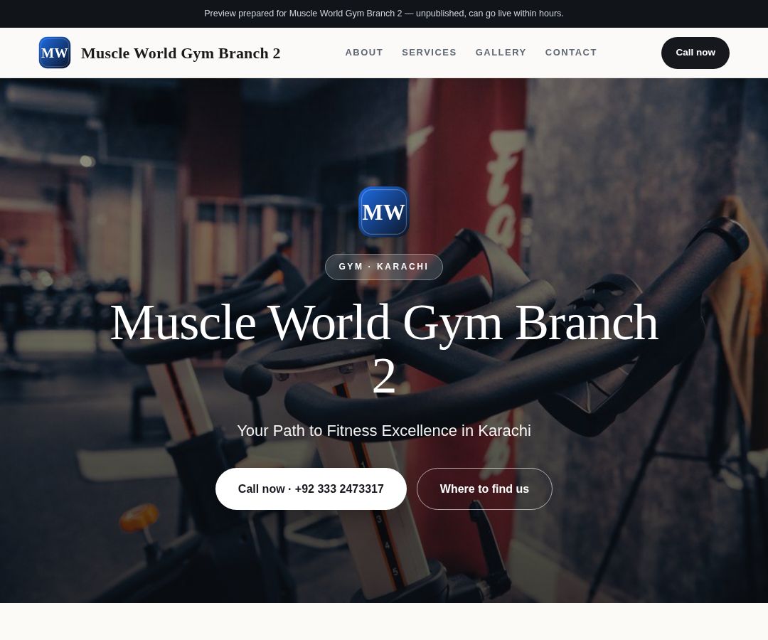 Muscle World Gym Branch 2