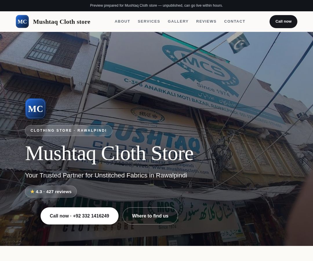 Mushtaq Cloth store