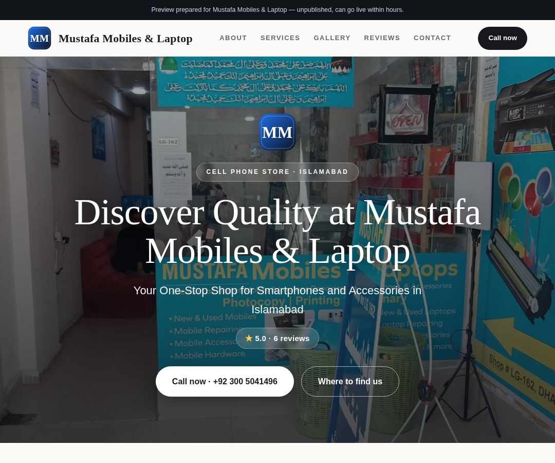Mustafa Mobiles & Laptop