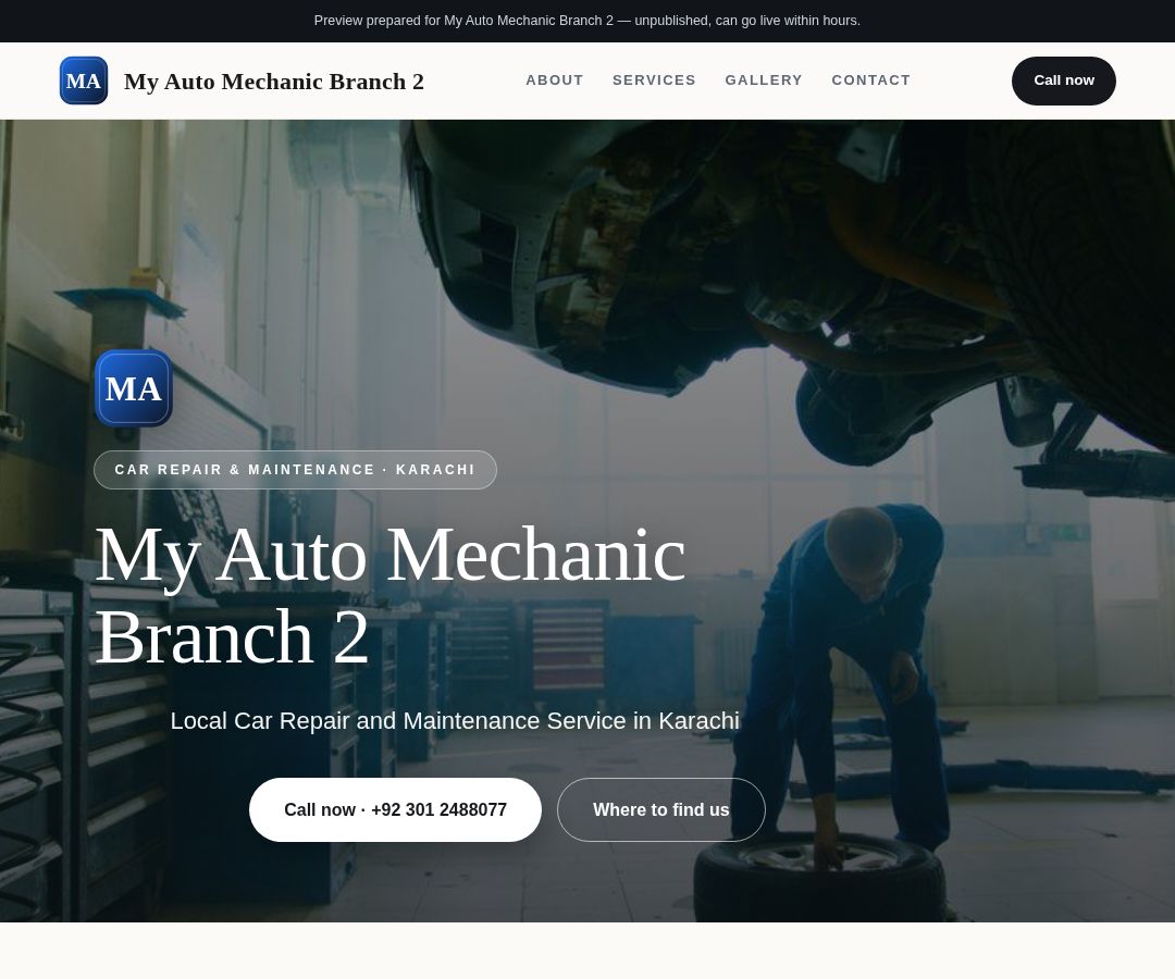 My Auto Mechanic Branch 2