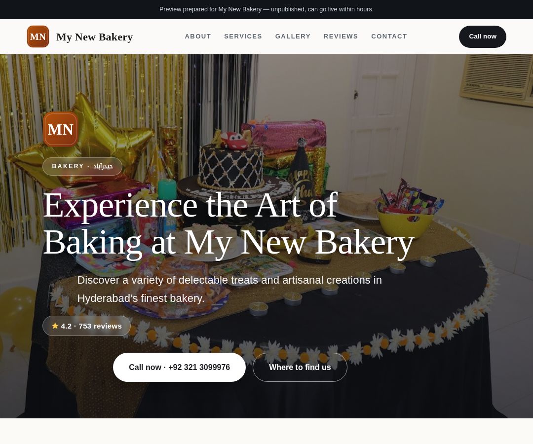 My New Bakery