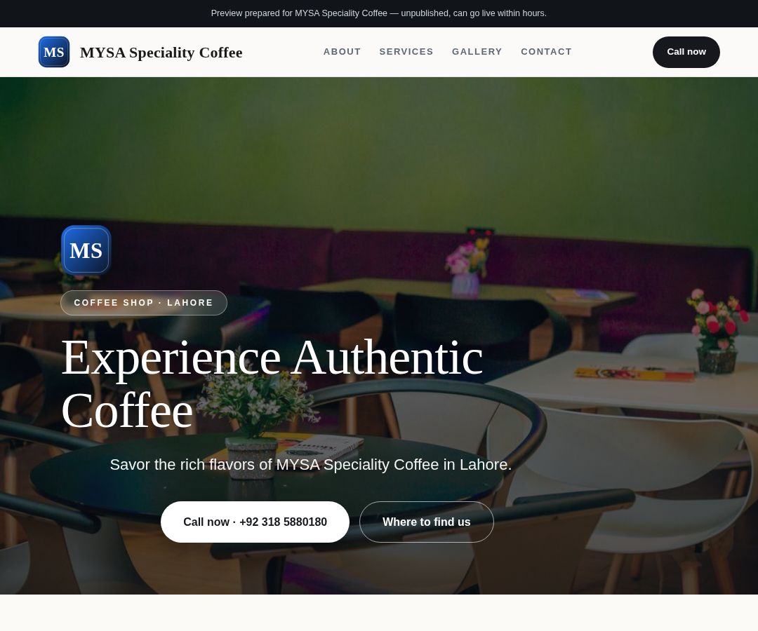 MYSA Speciality Coffee
