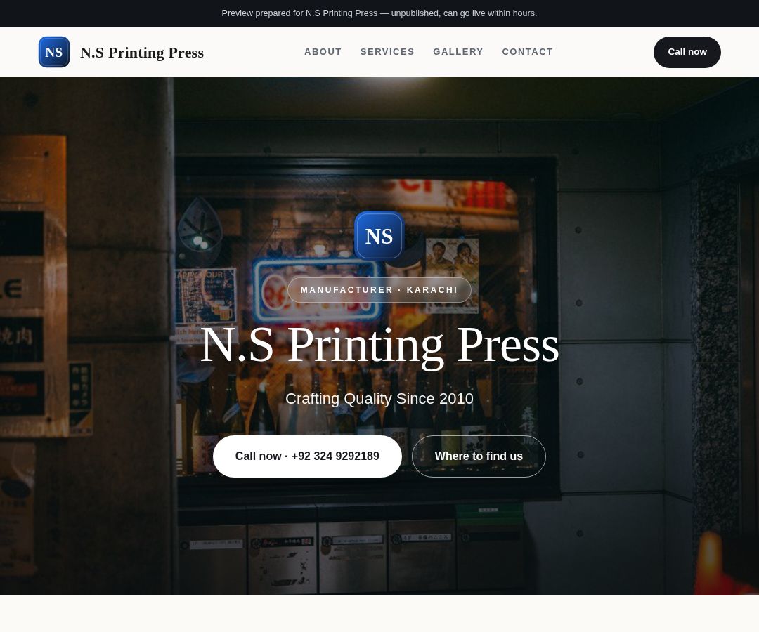 N.S Printing Press