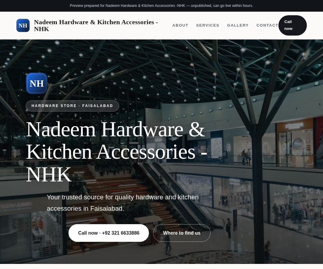 Nadeem Hardware & Kitchen Accessories -NHK