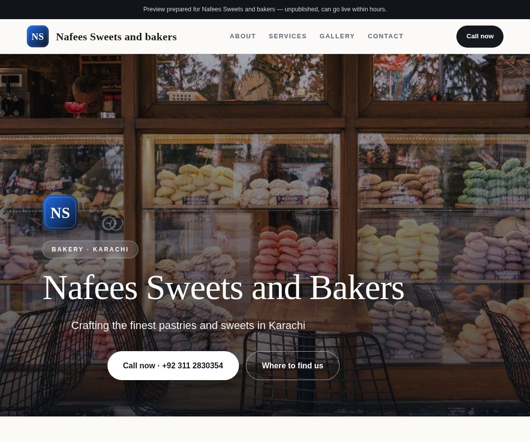 Nafees Sweets and bakers