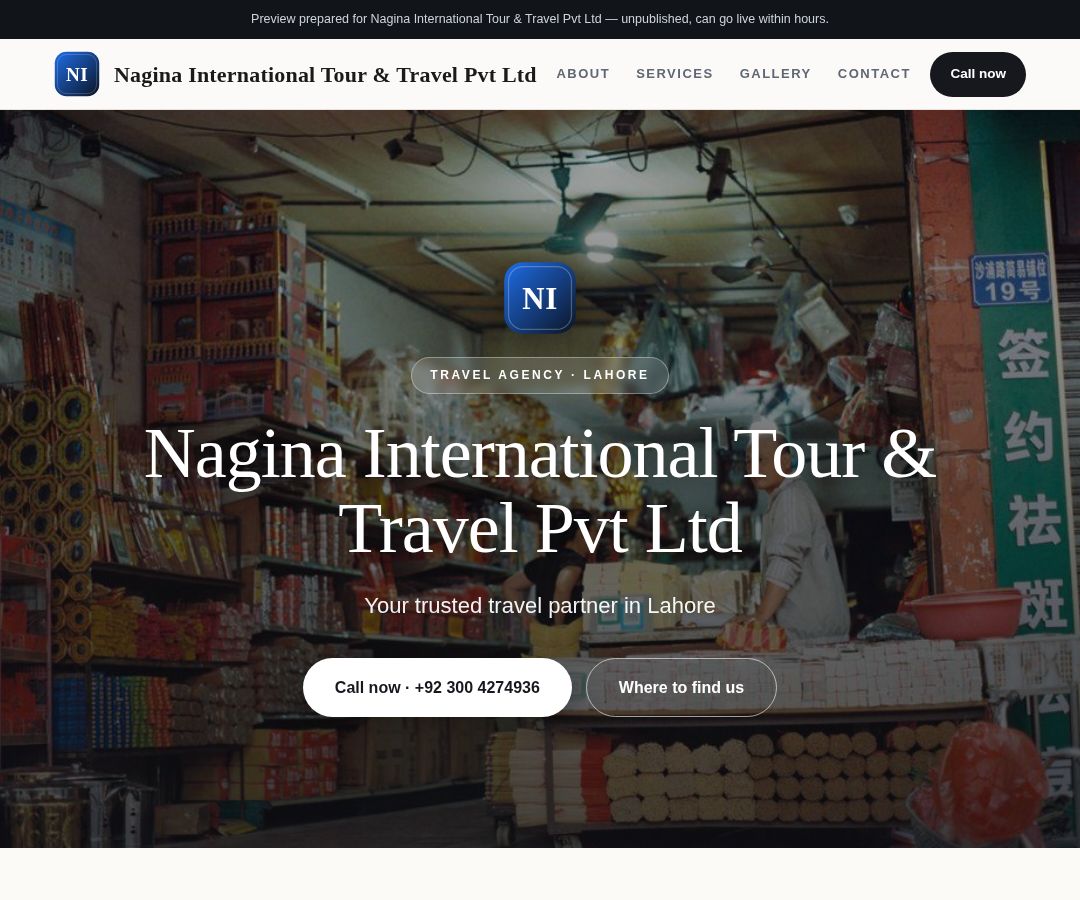 Nagina International Tour & Travel Pvt Ltd