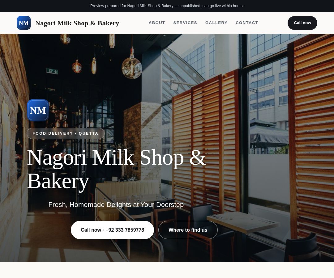 Nagori Milk Shop & Bakery
