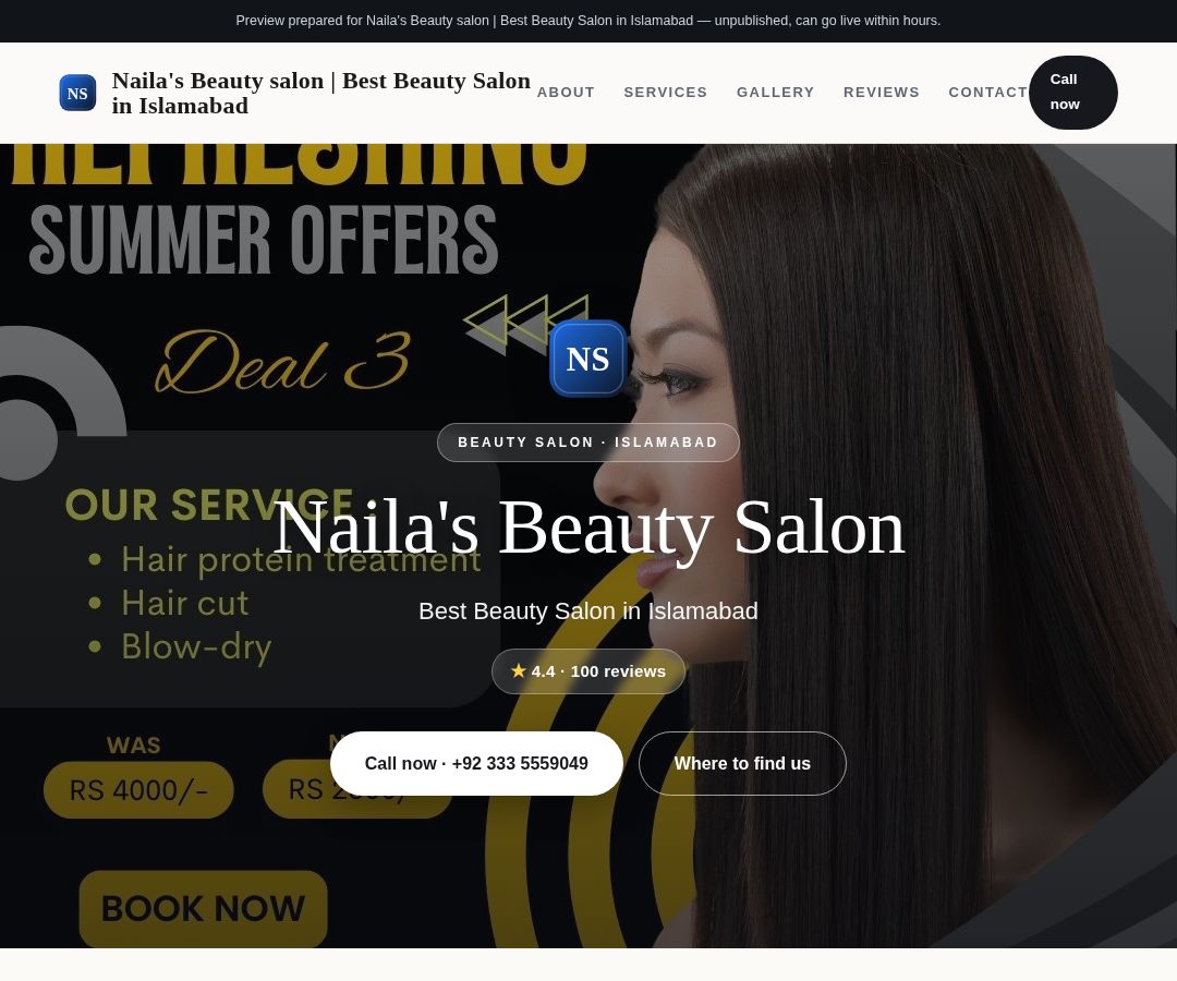 Naila's Beauty salon | Best Beauty Salon in Islamabad