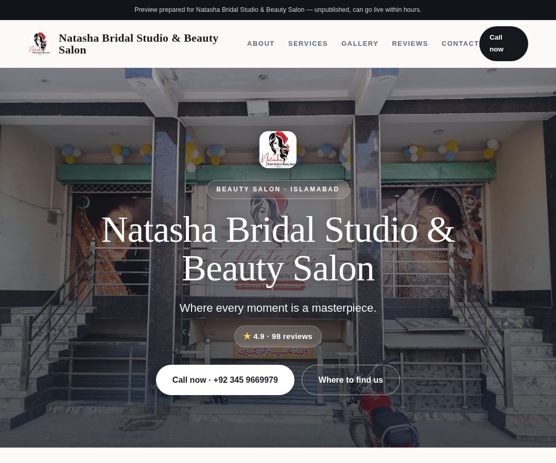 Natasha Bridal Studio & Beauty Salon