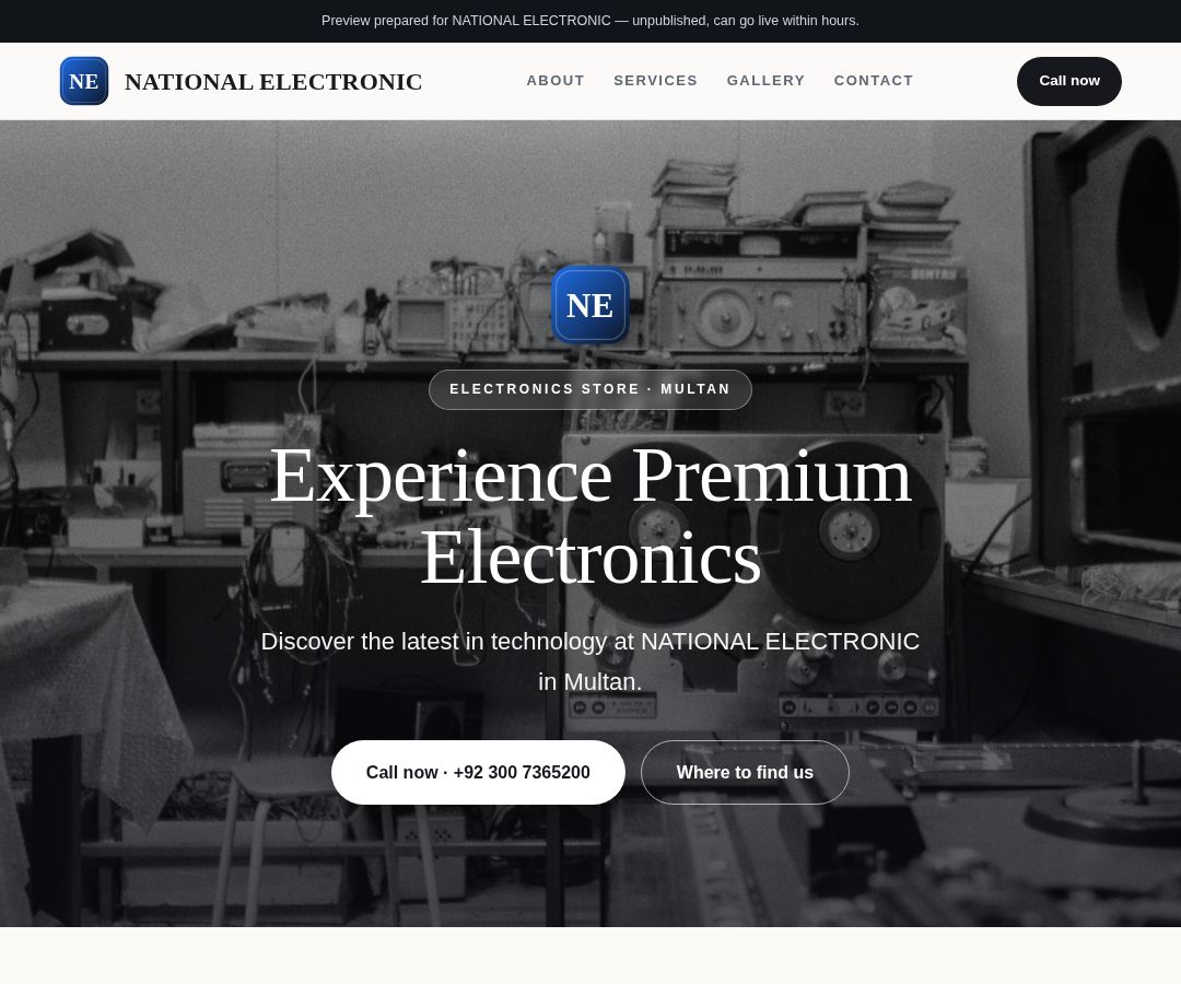 NATIONAL ELECTRONIC