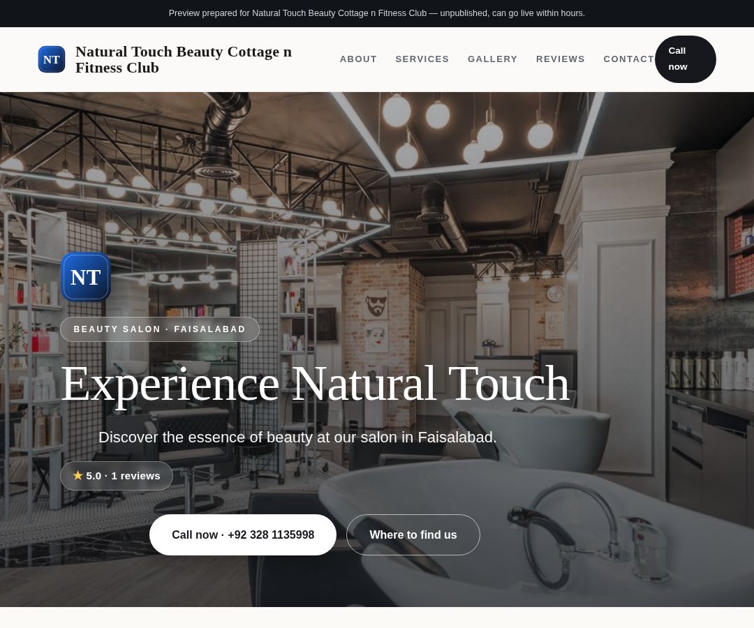 Natural Touch Beauty Cottage n Fitness Club
