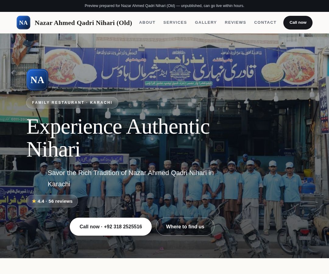 Nazar Ahmed Qadri Nihari (Old)