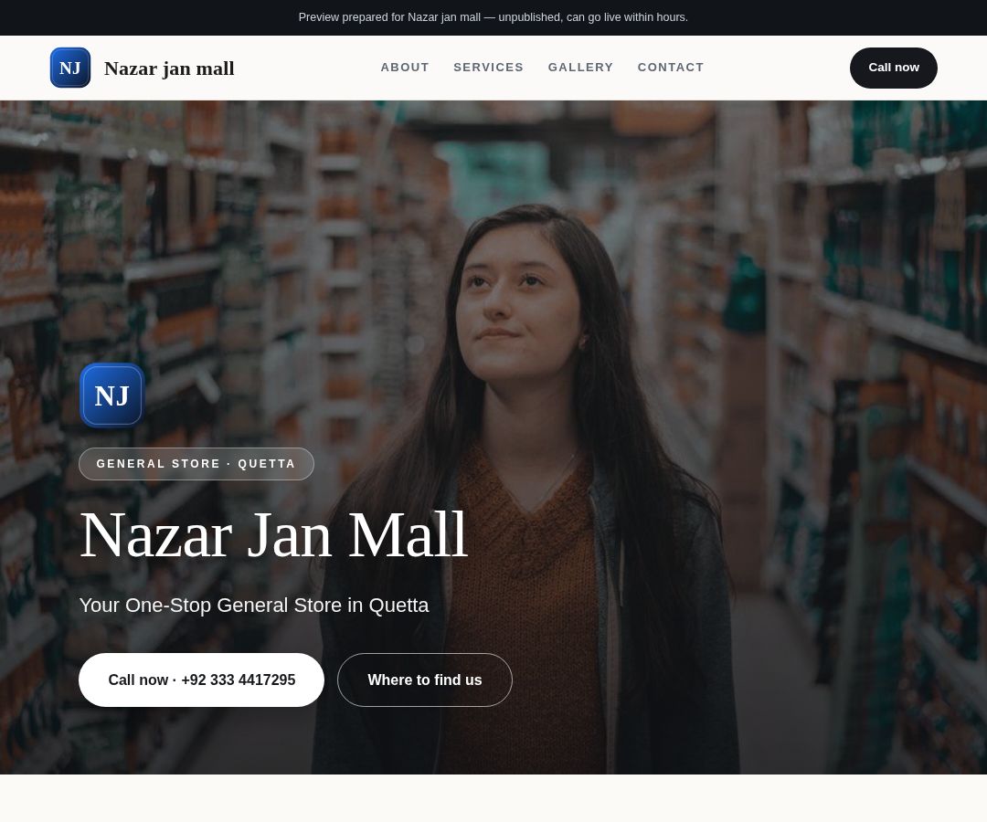Nazar jan mall