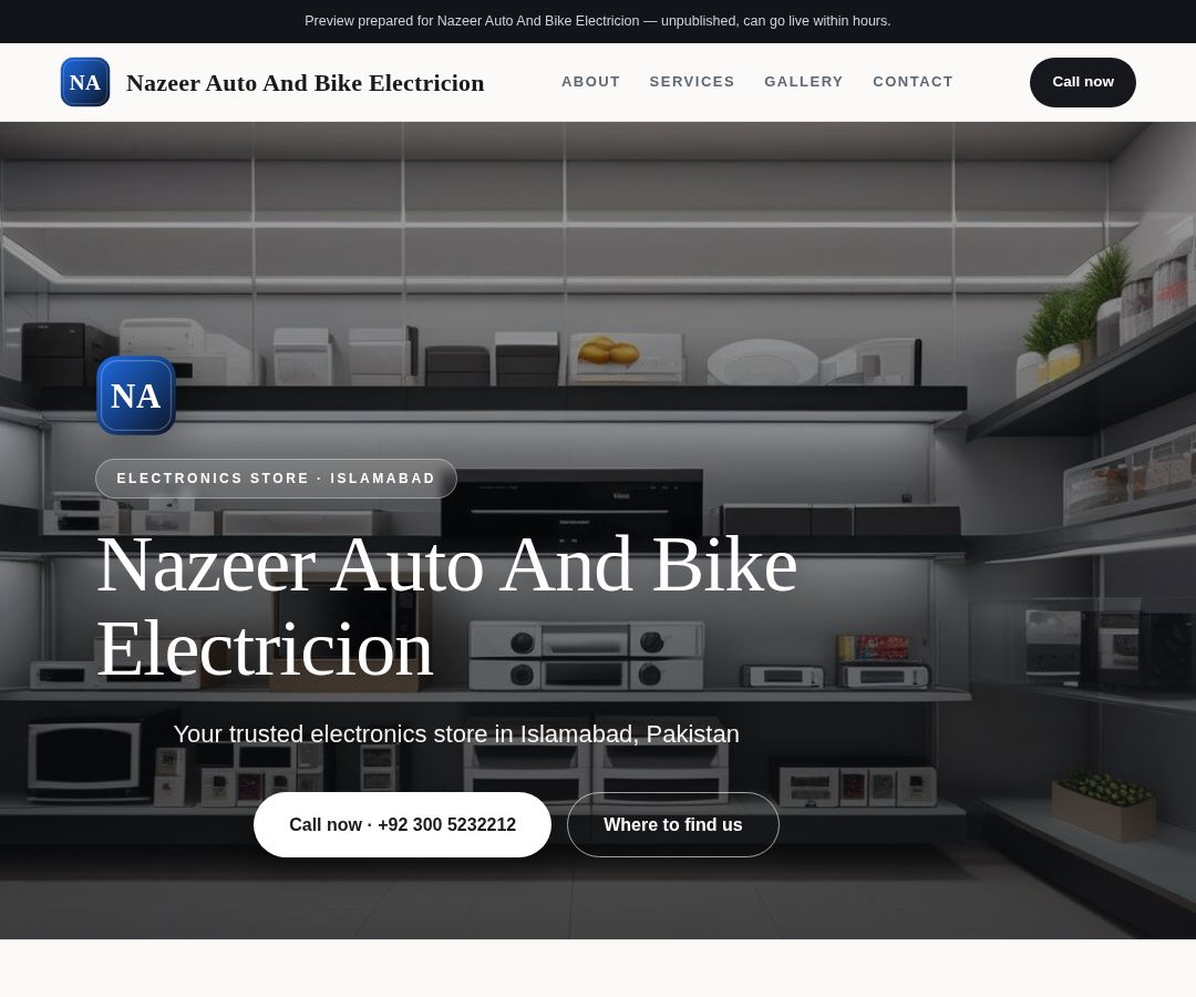 Nazeer Auto And Bike Electricion