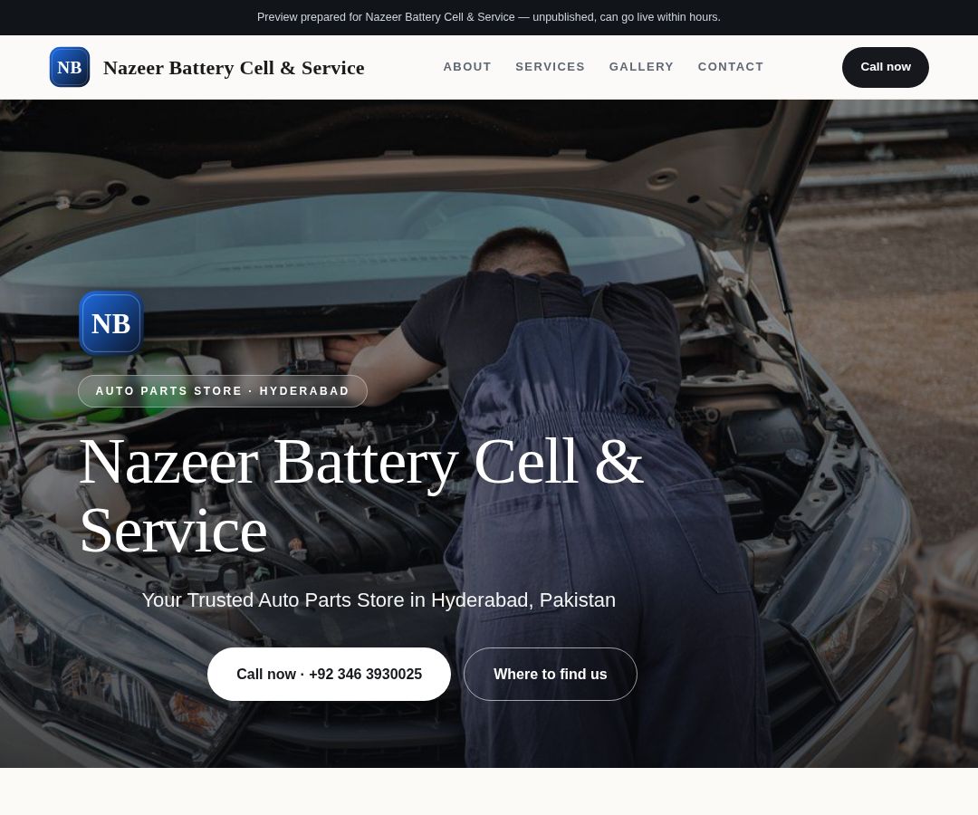 Nazeer Battery Cell & Service