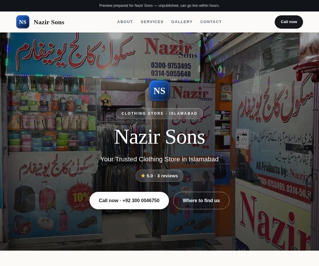 Nazir Sons