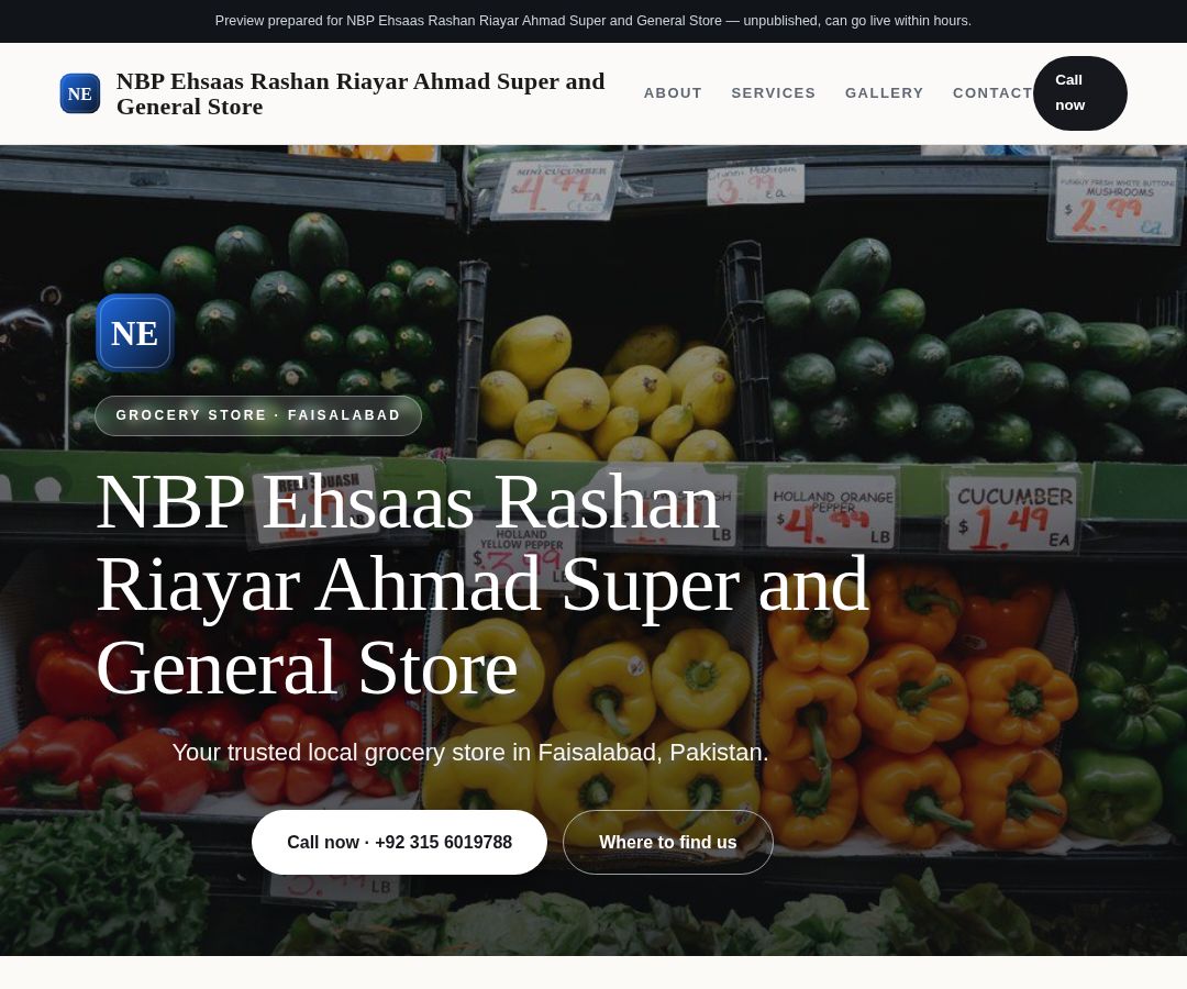 NBP Ehsaas Rashan Riayar Ahmad Super and General Store