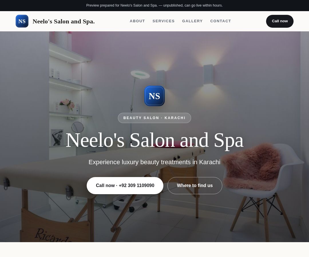 Neelo's Salon and Spa.