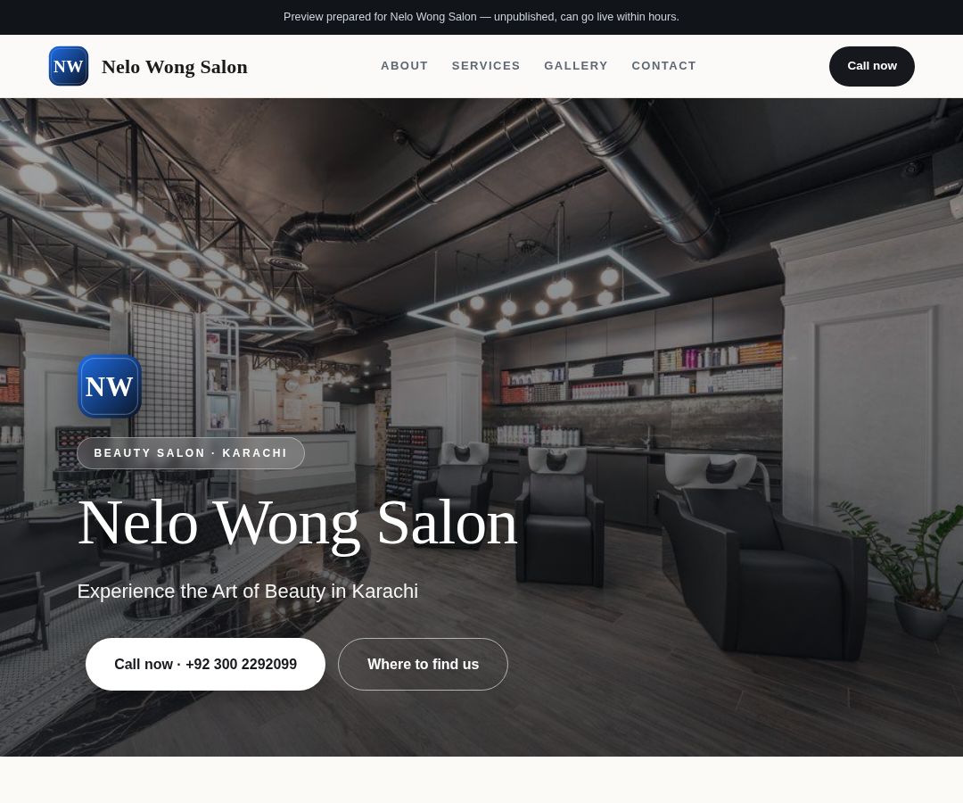 Nelo Wong Salon